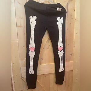 Carter’s 14/14A Black Skeleton Leggings (D)